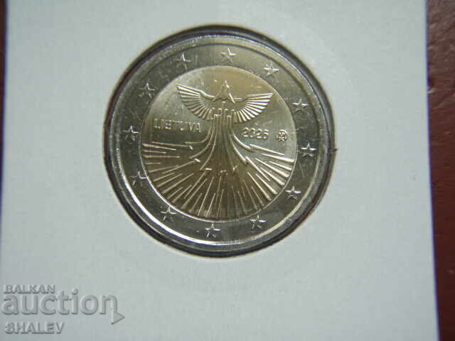 2 euro 2026 Lituania (2 euro Lituania „Independența energetică”) cu preț € 4.89 | 9.56 BGN