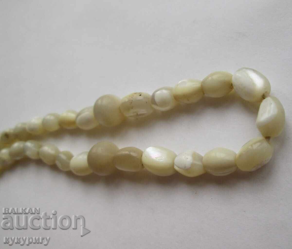 Стара седефена броеница 33 зърна седеф - 5