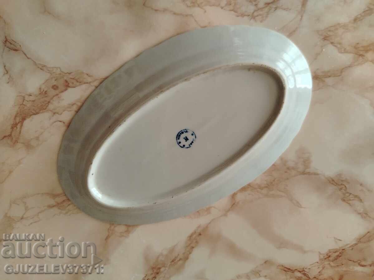 Set de masă bulgăresc din porțelan alb cu flori și - 6