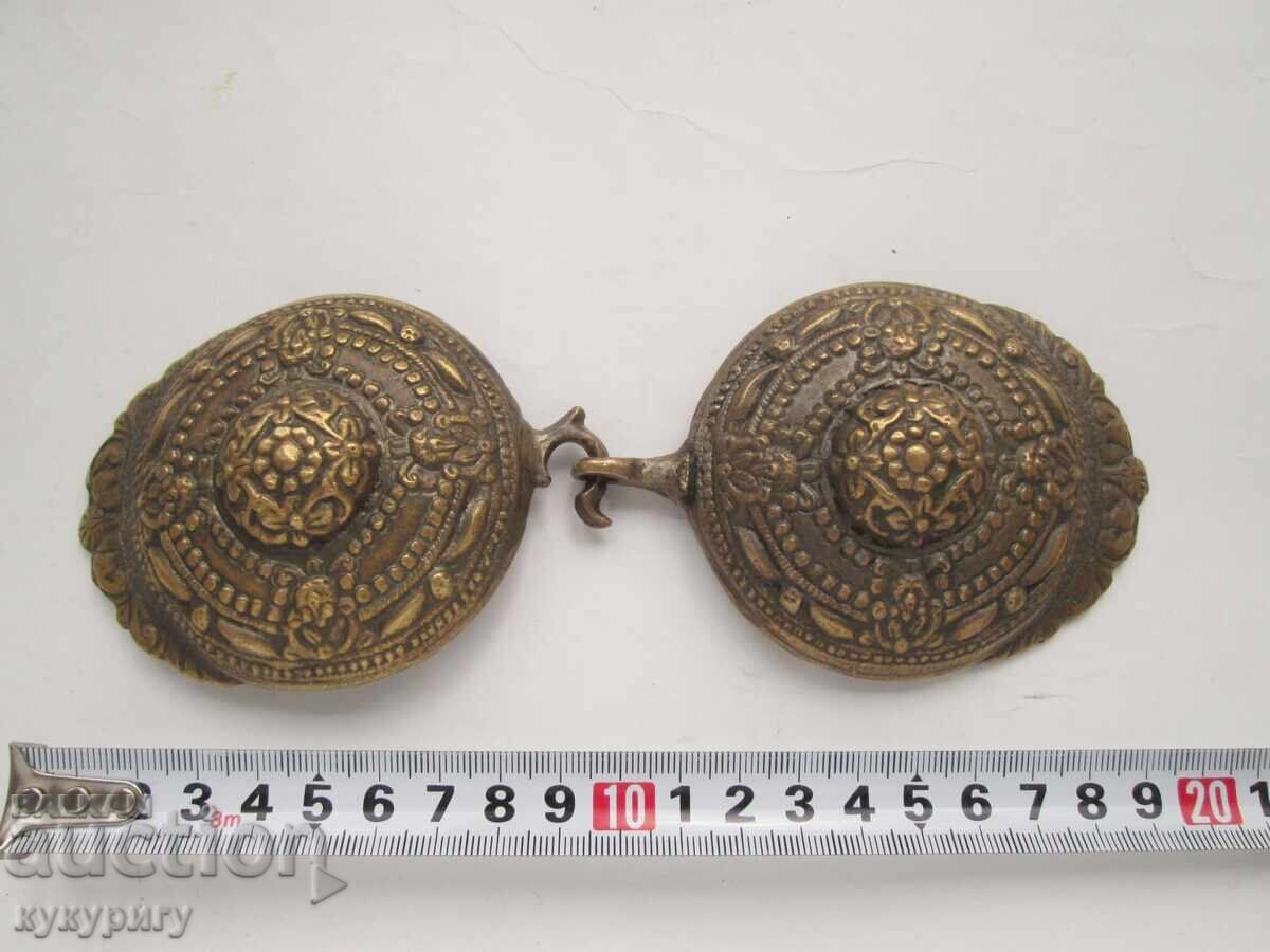 Стари красиви бронзови пафти за колан на народна носия - 7 Стари красиви бронзови пафти за колан на народна носия - 7