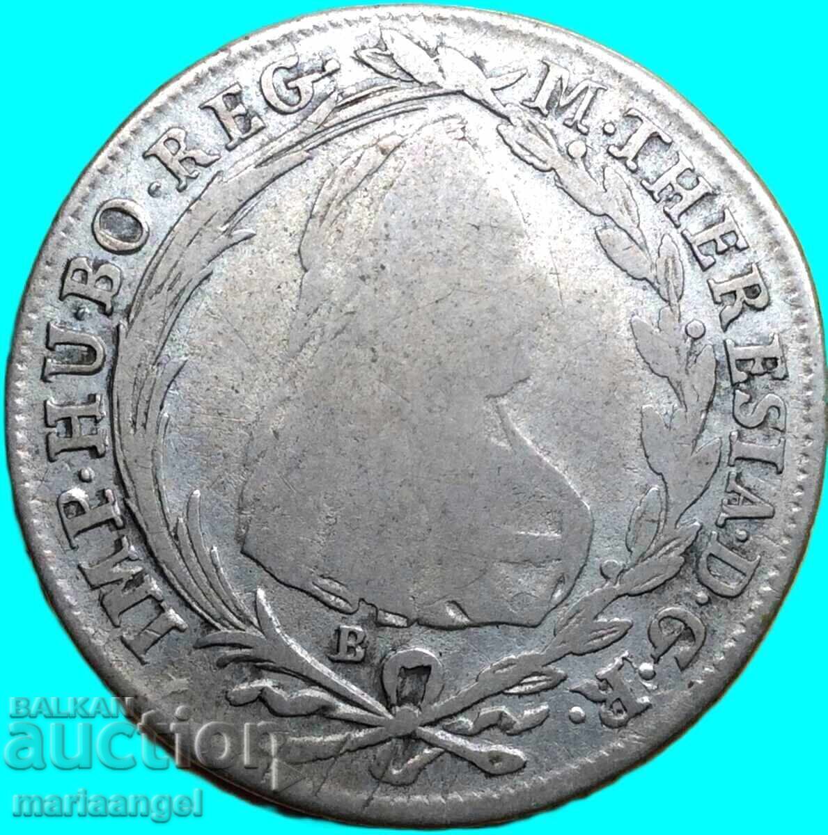 Ungaria 20 Kreuzer 1779 Maria Tereza / Patrona Ungariei - 6