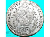 Ungaria 20 Kreuzer 1779 Maria Tereza / Patrona Ungariei