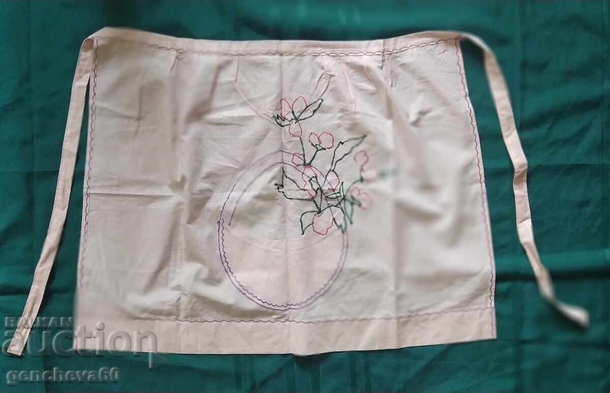 Παράδοση 19-ti vek Rŭchno shita rozova pamuchna kukhnenska prestilka