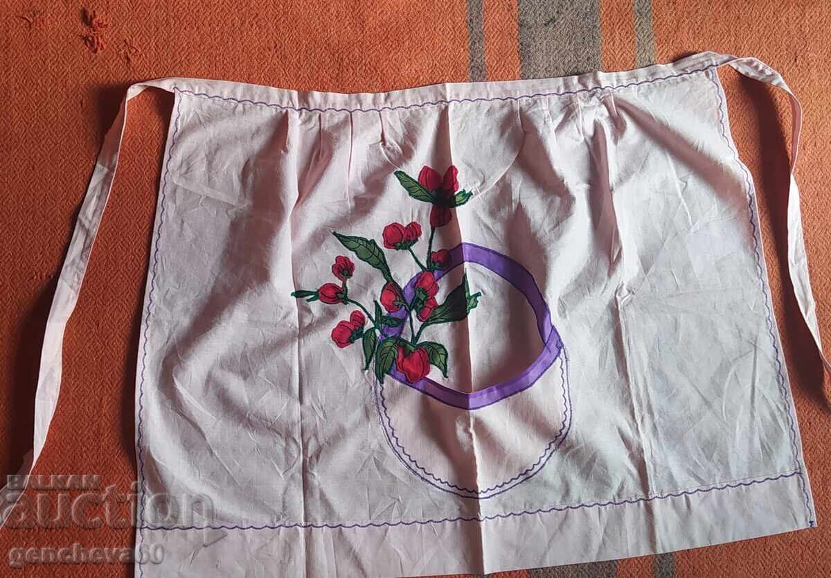 19-ti vek Rŭchno shita rozova pamuchna kukhnenska prestilka - 7