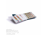 Album Numis pentru seturi de monede euro, 7 foi pentru 21 de seturi, cu casetă