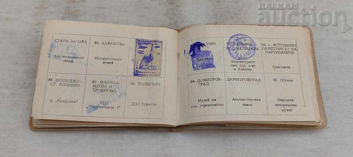 HARTĂ 100 DE OBIECTIVE TURISTICE NAȚIONALE 1976 - 7