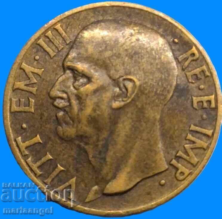 Livrarea 10 Centesimi 1939 Italia Fascismul Victor Emmanuel III Bronz