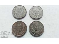 50 leva 1940 și 1943, 4 bucăți