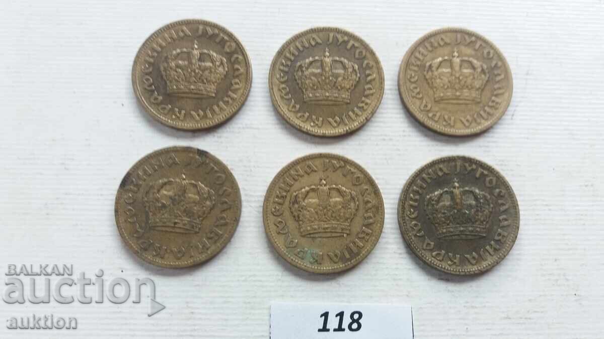 1 dinar 1938, 6 bucăți - 7