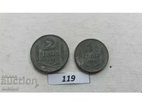 1 ȘI 2 DINARI 1942 - ZINC