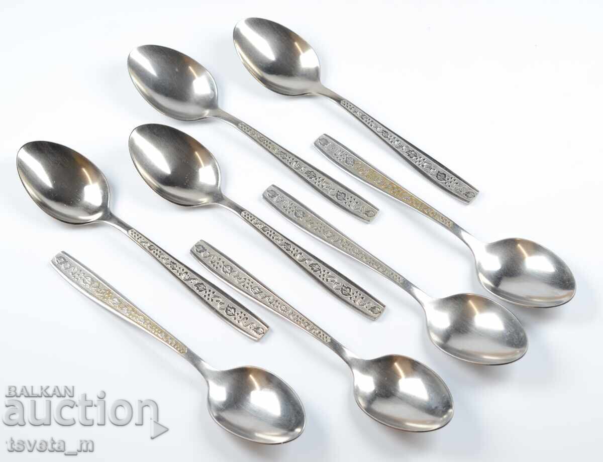 Cutlery spoons 8 pcs - USSR socialist era