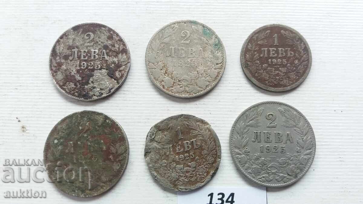 КОЛЕКЦИЯ ОТ 1 И 2 ЛЕВА 1925 ГОДИНА СЪС И БЕЗ ЧЕРТА с цена € 4.99 | 9.76 лв.