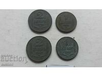ЛОТ ОТ 1 И 2 ДИНАРА ОТ 1942 ГОДИНА - ЦИНК 4 БРОЯ