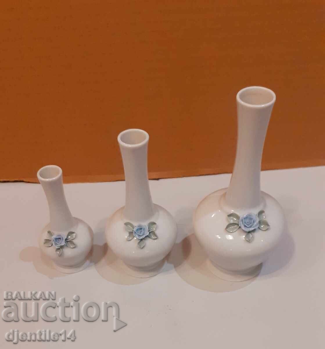 Three porcelain vases Bulgaria - 5