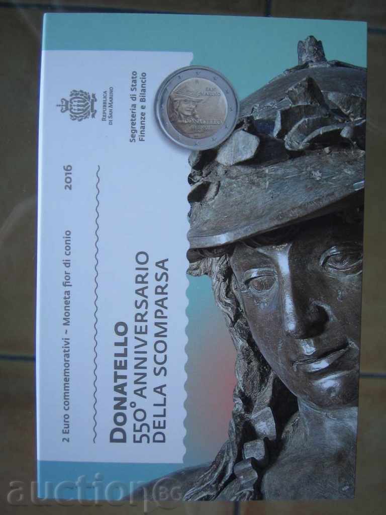 2 Euro 2016 San Marino "Donatello" /2/ San Marino Unc 2 euro