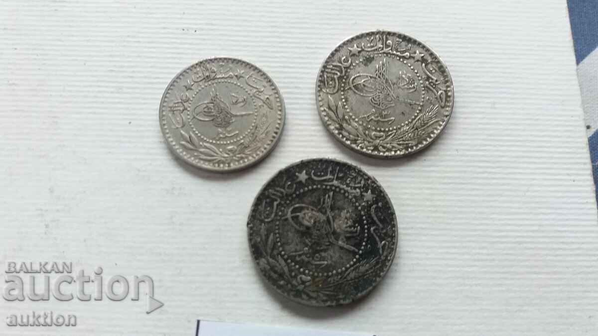 LOT DE TREI MĂȘTI OTOMANE - MONEDE OTOMANE - 5