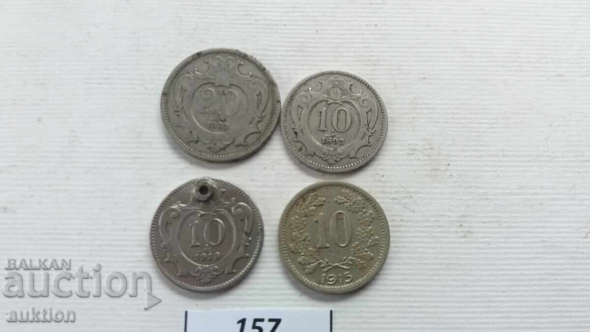 КОЛЕКИЯ ОТ 4 БРОЯ СРЪБСКИ МОНЕТИ ОТ 1893 ГОДИНА с цена € 2.99 | 5.85 лв.