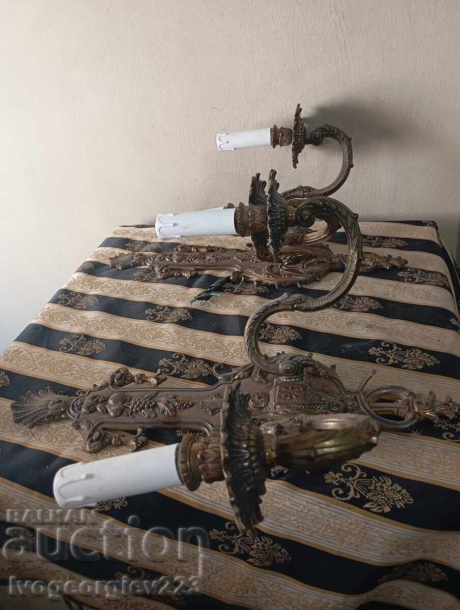 Σετ δύο απλίκες τοίχου αρ ντεκό - 7