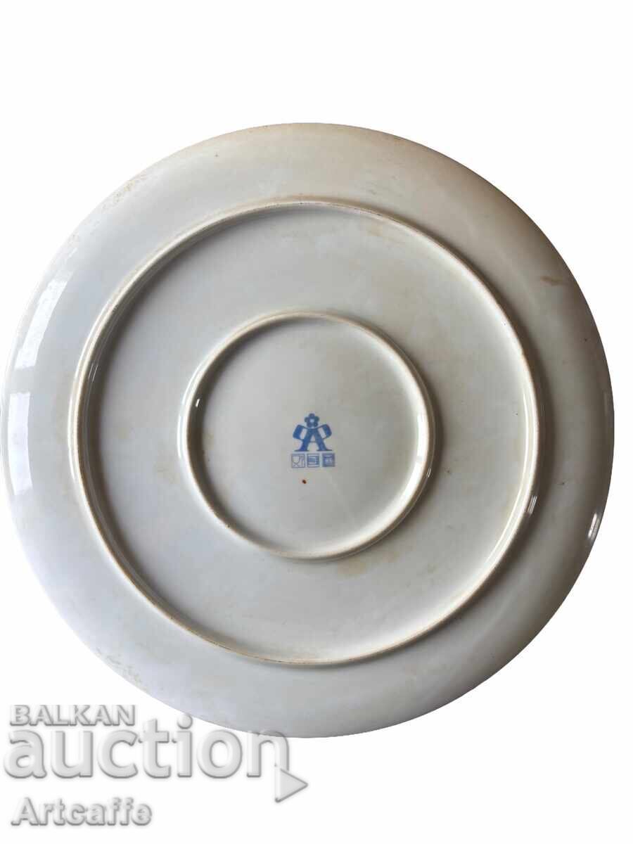 Livrarea Georgi Trifonov - platou din porțelan pictat, 2008, semnat