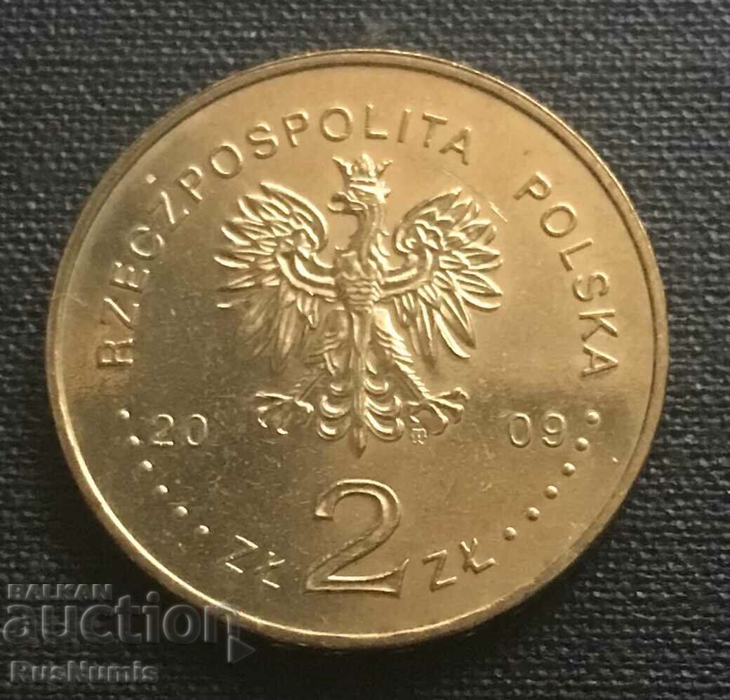 Полша.2 злоти 2009 г.100 год.планинско спасяване. с цена € 2.05 | 4.01 лв.