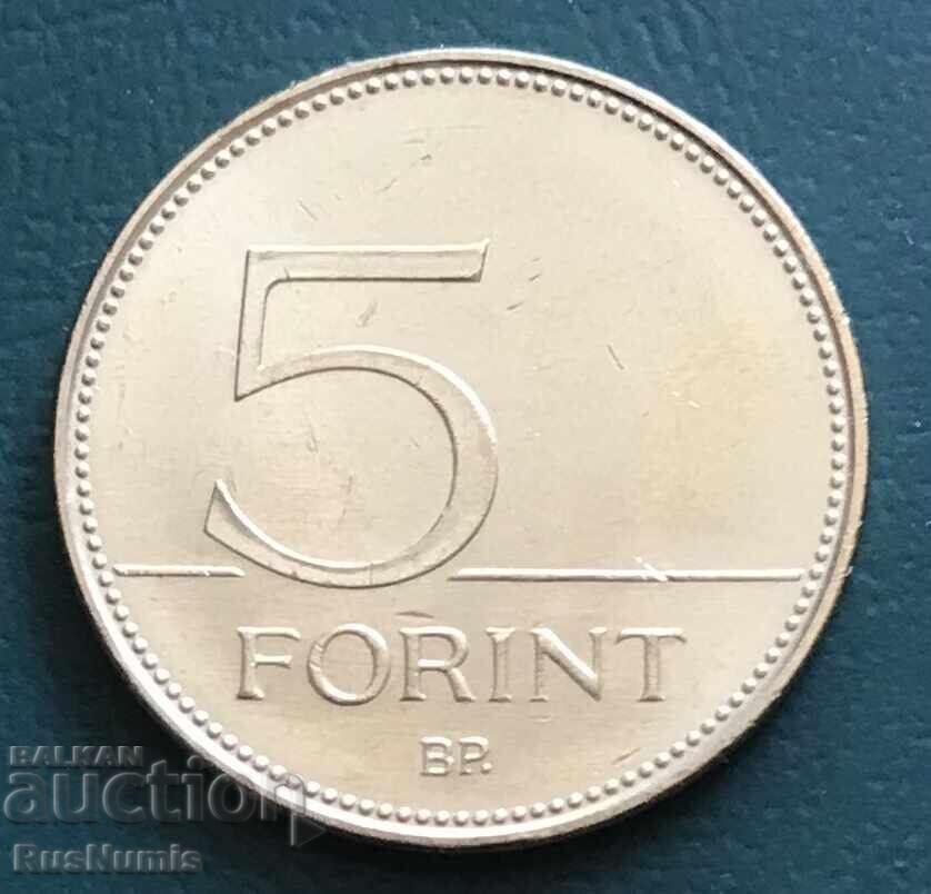 Ungaria. 5 forinți 2021. Litera F cu preț € 1.79 | 3.50 BGN