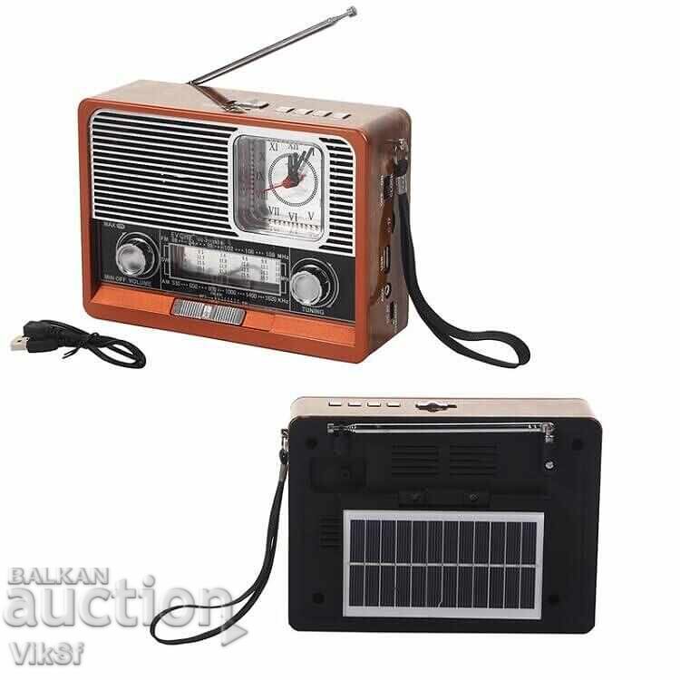 Ρετρό Ραδιόφωνο EVCHE, EC-2113BTS, Bluetooth, Ηλιακό πάνελ, FM με τιμή € 22.50 | 44.01 BGN
