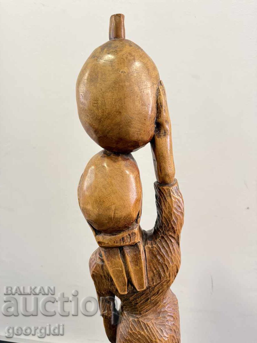 Statuetă africană din lemn sculptată manual. Nr. 8099 - 5
