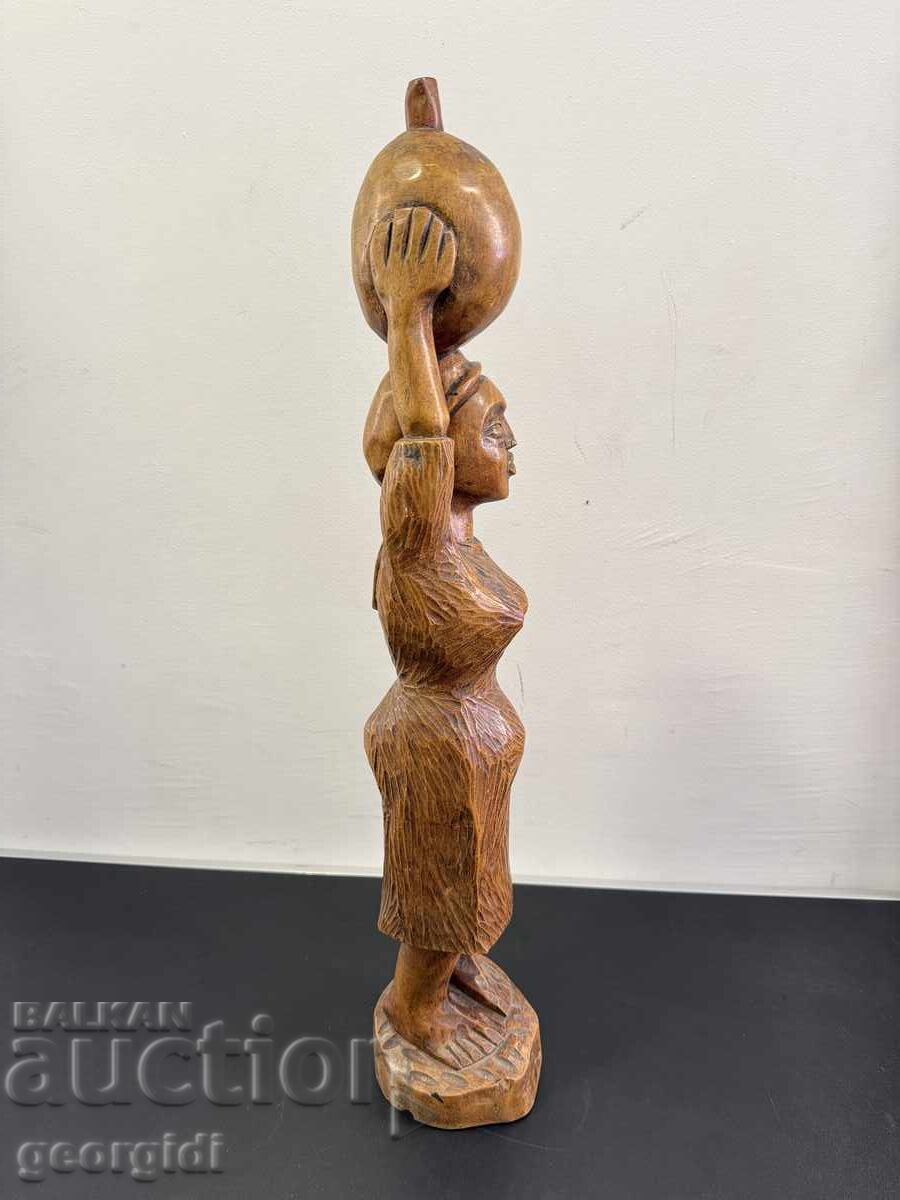 Statuetă africană din lemn sculptată manual. Nr. 8099 - 6