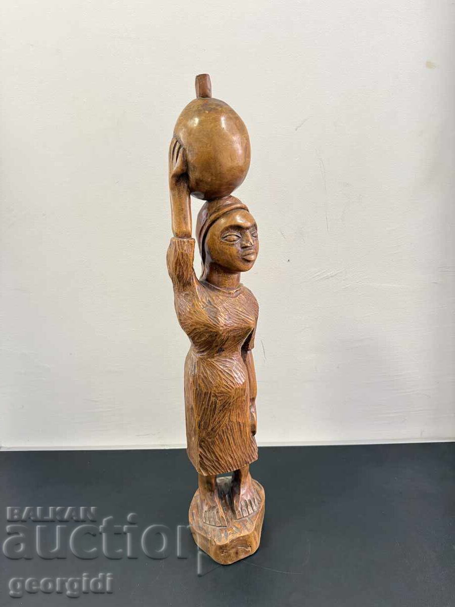 Statuetă africană din lemn sculptată manual. Nr. 8099 - 7