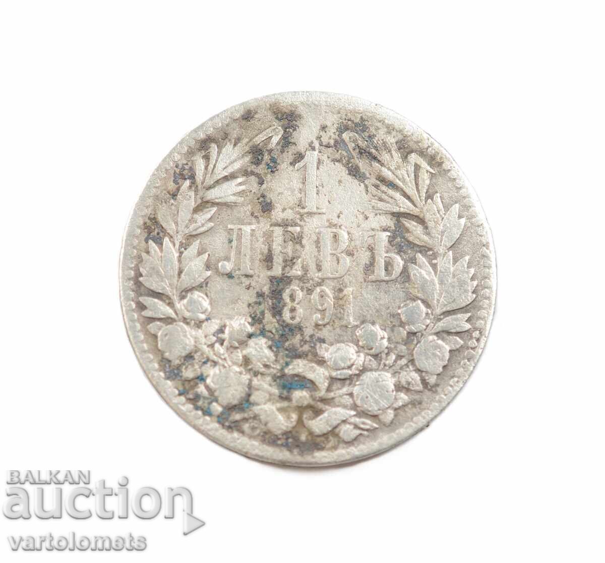 1 Lev 1891 - Bulgaria › Principatul Bulgariei 1 Lev 1891 - Bulgaria › Principatul Bulgariei