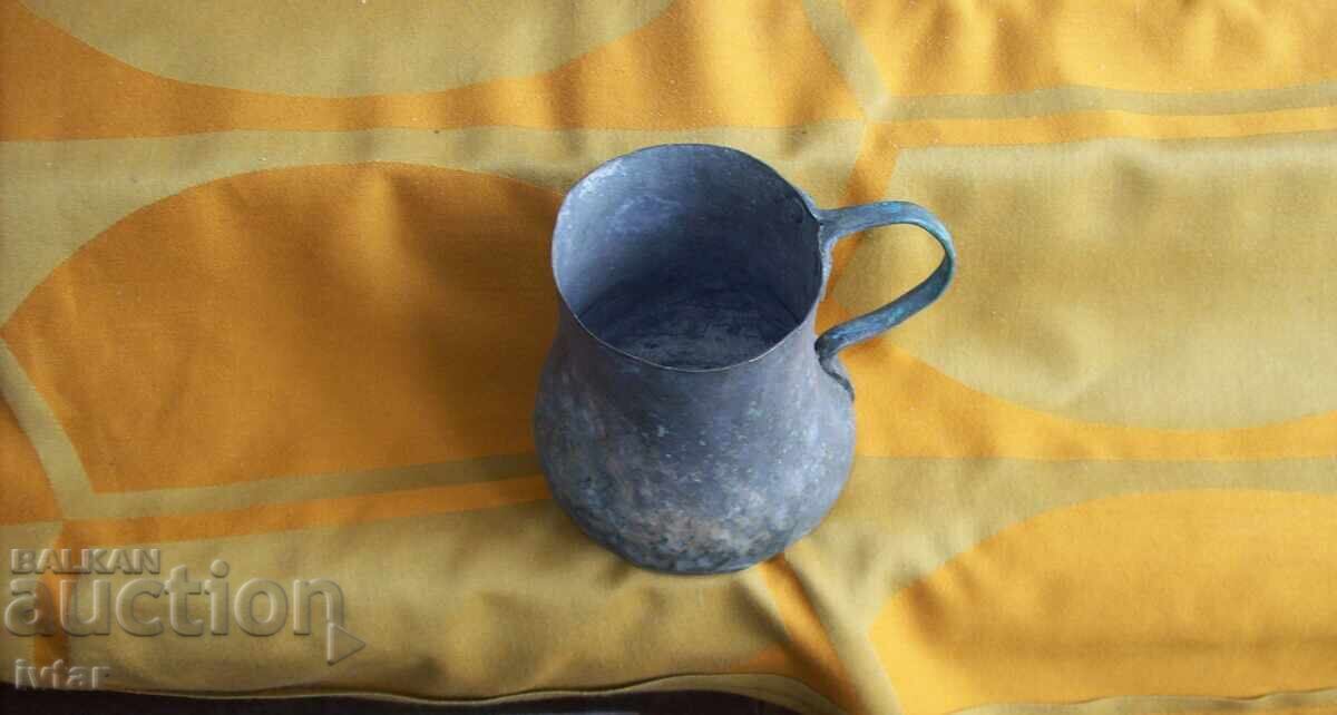 Delivery of Old copper vessel, small pitcher, cup - 3