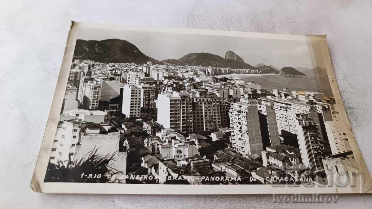 Пощенска картичка Rio de Janeiro Panorama de Copacabana Пощенска картичка Rio de Janeiro Panorama de Copacabana