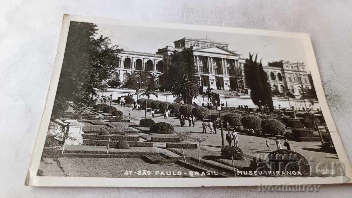 Postcard Sao Paulo Museu Ipiranga 1958