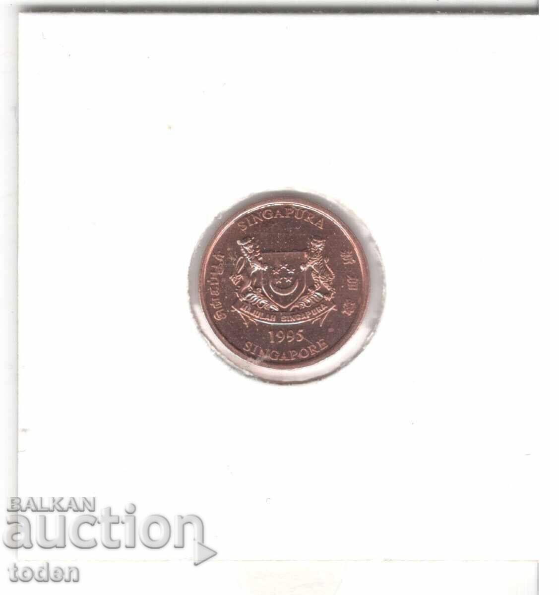 Livrarea Singapore-1 Cent-1995-KM# 98-panglică în jos