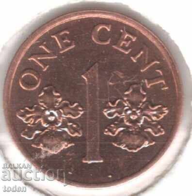 Singapore-1 Cent-1995-KM# 98-panglică în jos