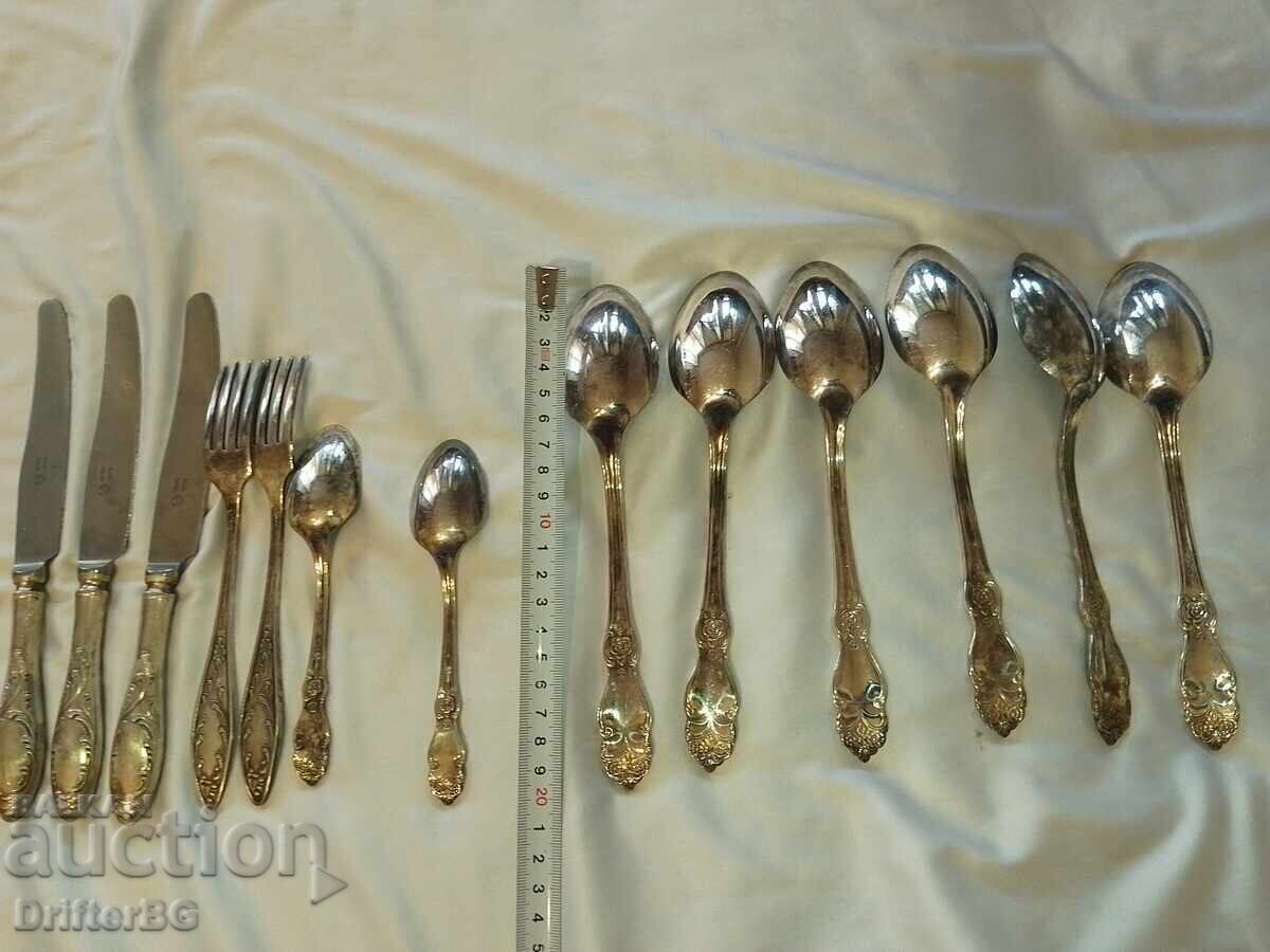 Veselă masivă antică argintată, URSS - 7