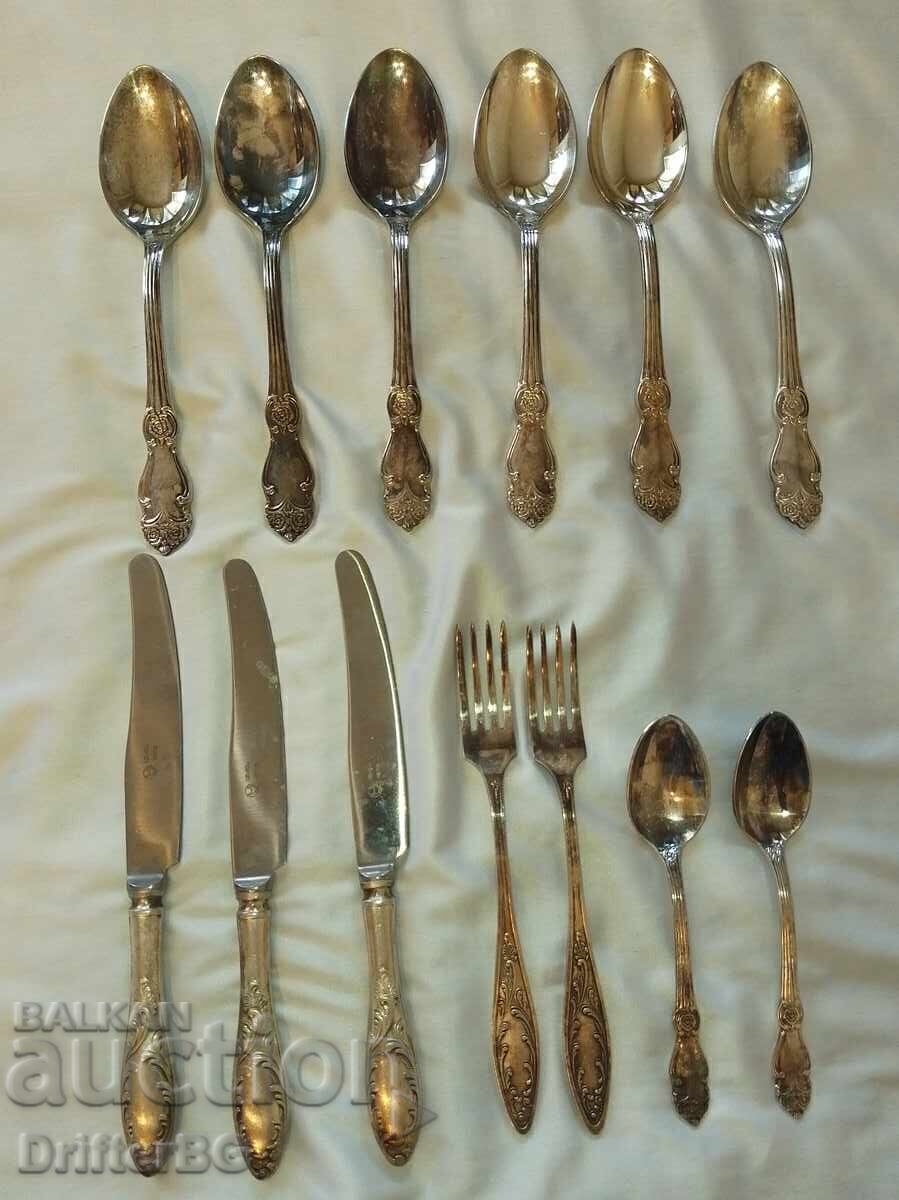 Veselă masivă antică argintată, URSS