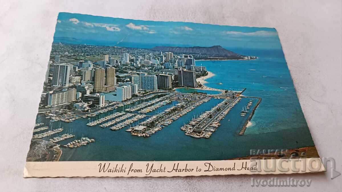 Π Κ Waikiki από το Yacht Harbor στο Diamond Head 1983