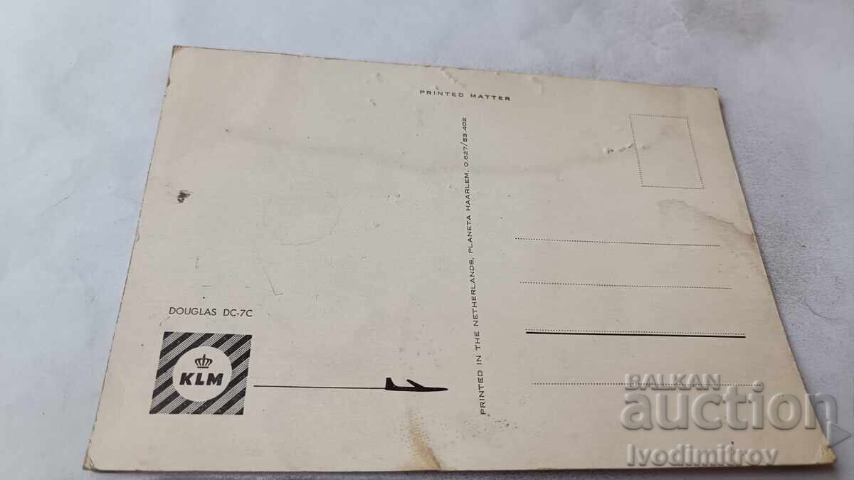 Carte poștală KLM DOUGLAS DC-7C cu preț € 0.89 | 1.74 BGN