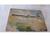 Пощенска картичка KLM DOUGLA DC-7C