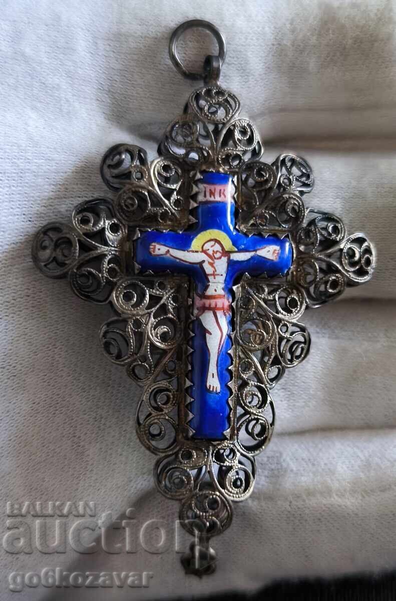 ΑΣΗΜΕΝΟΣ ΕΜΑΓΙΕ ΦΙΛΙΓΚΡΑΝ ΣΤΑΥΡΟΣ, ΜΟΝΑΔΙΚΟΣ! 19ος αιώνας