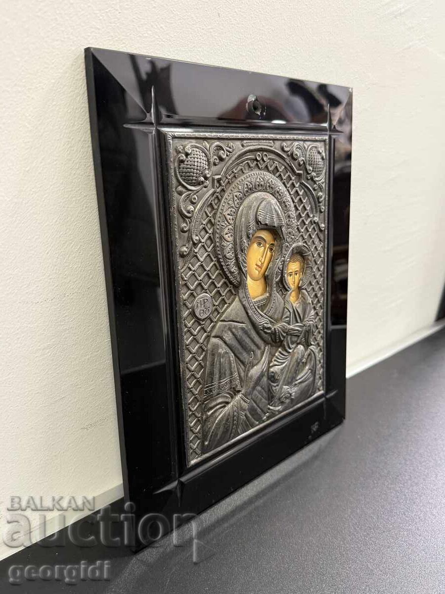 Silver icon - Virgin Mary with the Child. No. 8100 with price € 79.00 | 154.51 BGN