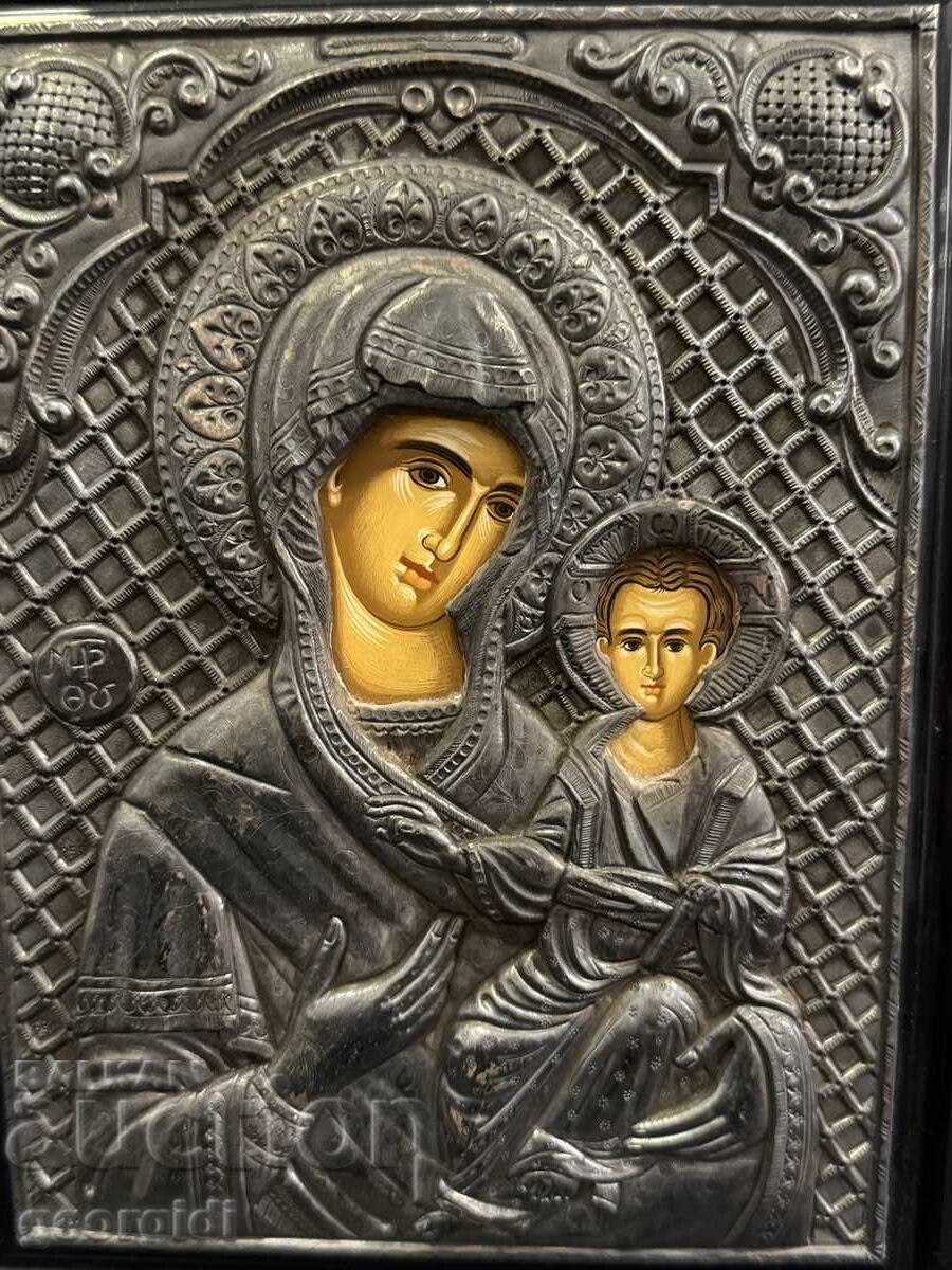 Silver icon - Virgin Mary with the Child. No. 8100 - 5