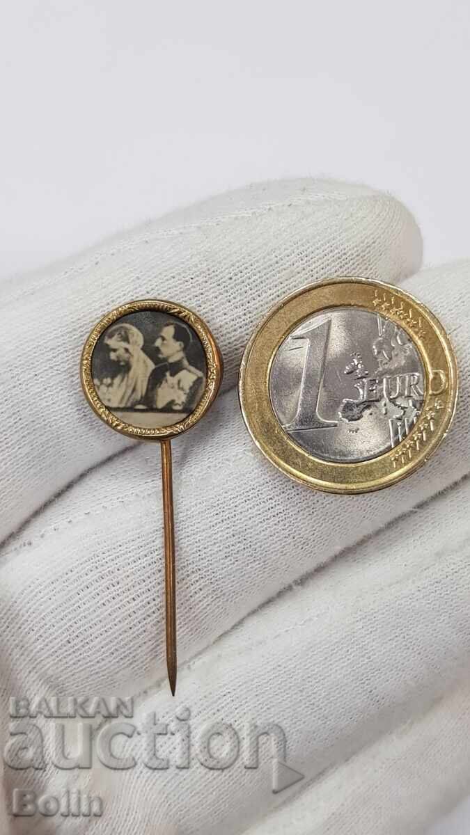 Рядък Паметен царски Знак, Значка Сватбата на цар Борис III - 7