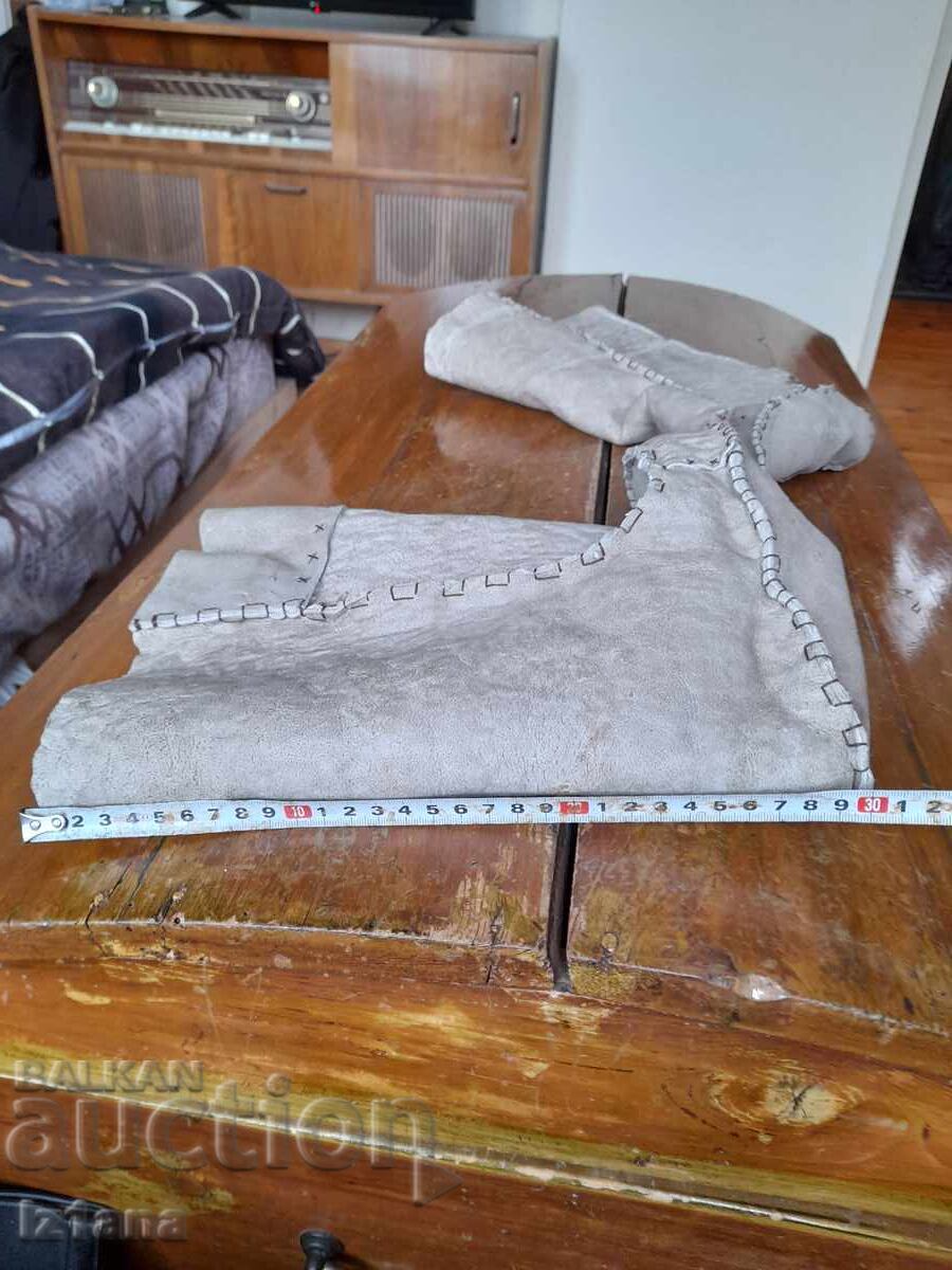 Ghete vechi din piele, jambiere - 7