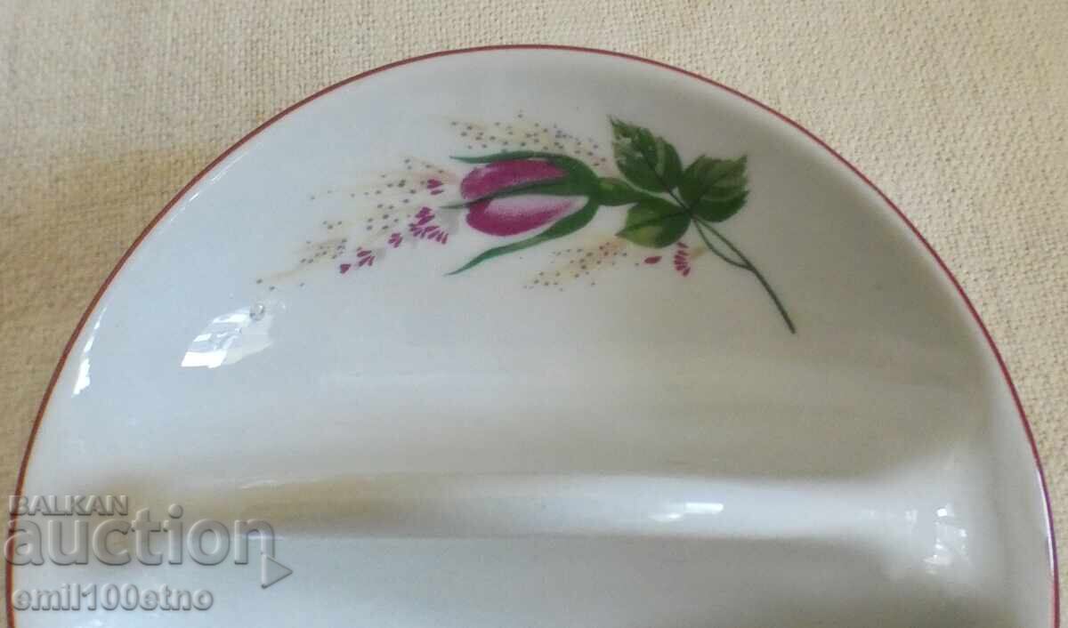 Аукцион Солница със златен кант стар български порцелан