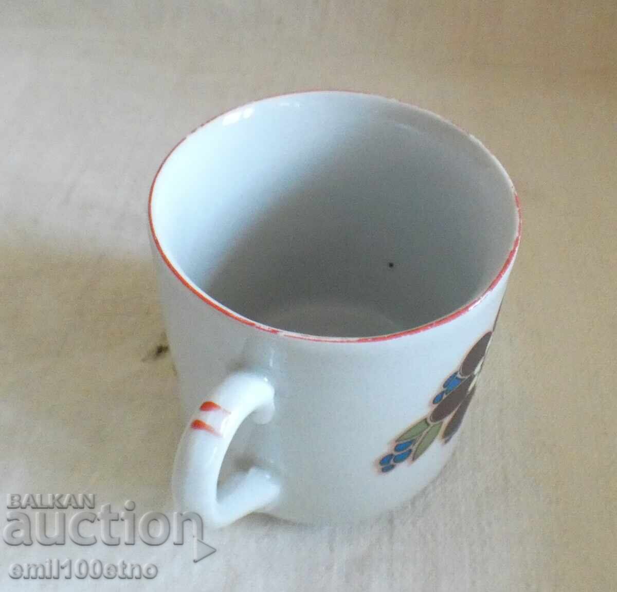 Tea cup old Bulgarian porcelain Kosta Yordanov Vidin - 5