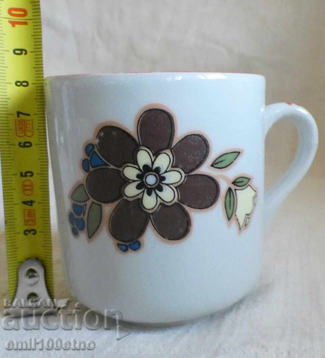 Tea cup old Bulgarian porcelain Kosta Yordanov Vidin - 7