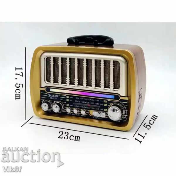 Radio multifuncțional FM/AM/SW cu 3 benzi, TF card/USB cu preț € 21.50 | 42.05 BGN