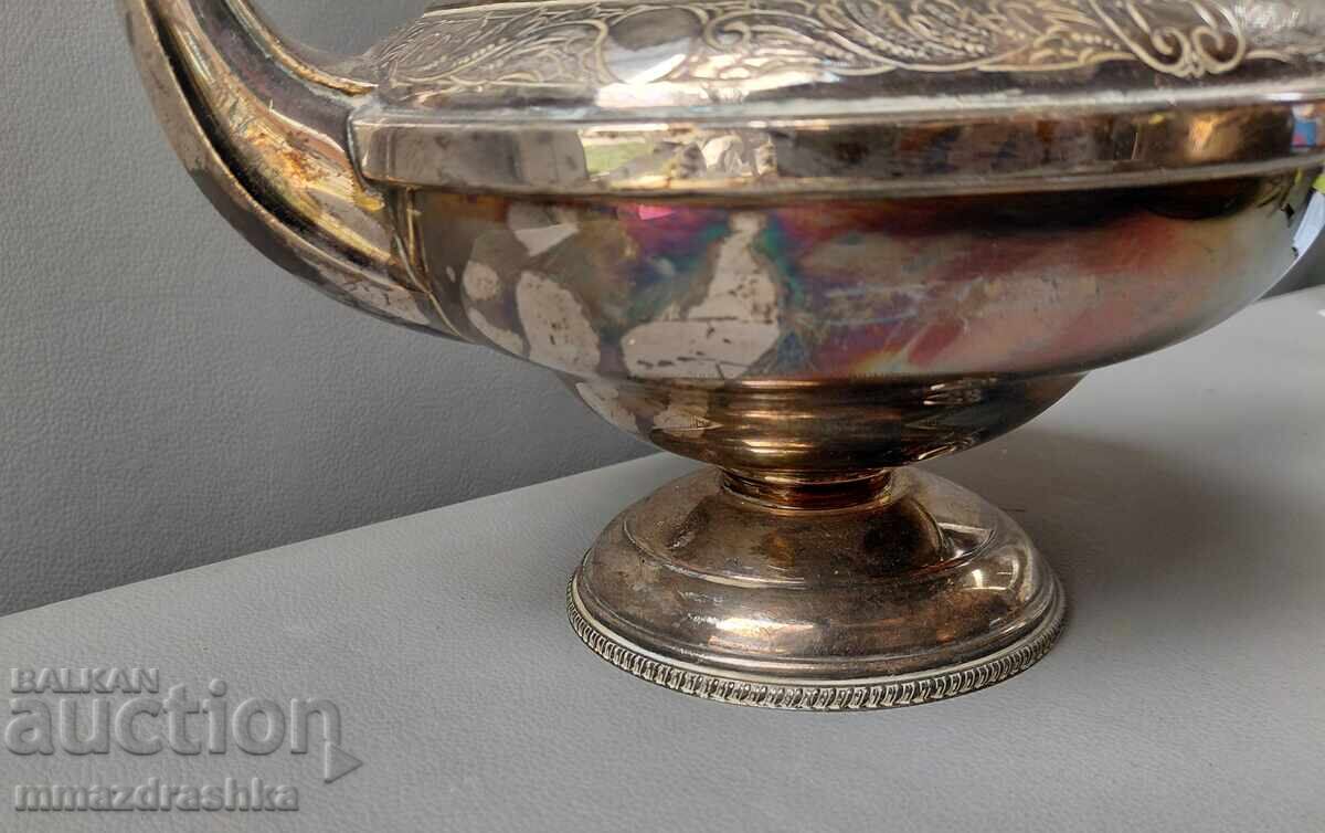 Посребрен английски чайник на 100 години с цена € 0.01 | 0.02 лв.